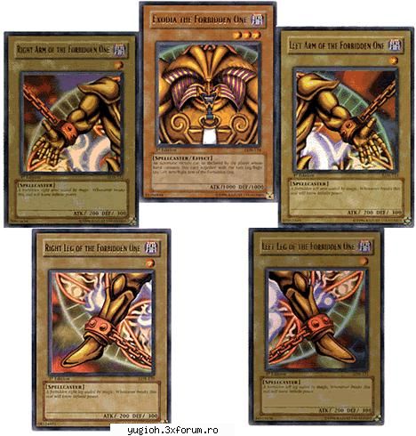 Deck - cele 5 parti ale exodiei - YU-GI-OH decks
