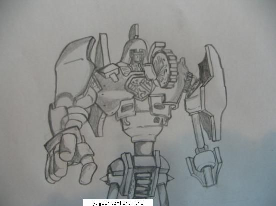 Niste Desene d-ale mele :) - Ancient Machenical Golem - Galerie YU-GI-OH